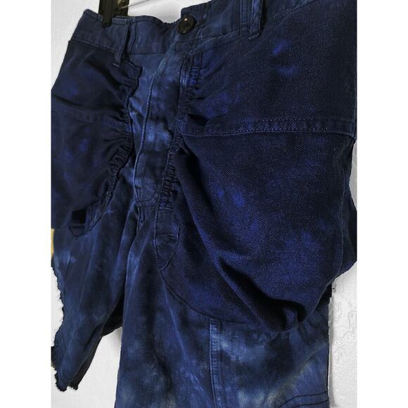 Wasted Co Mens Blue Bubble Pocket Short Made From Recycled Fabric One Of A Kind - Picture 3 of 7